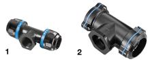 PPS1 TT - T filettato femmina alluminio per tubo