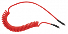 Spirale in poliuretano : con raccordi maschi fissi e girevoli